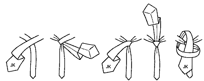 Four-in-Hand tie knot